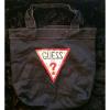 GUESS USA Jeans Authentic Dark Wash Denim Tote Bag Purse Beach Bag Shopping Bag
