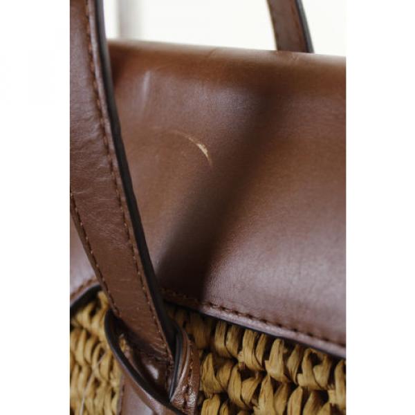 Michael Kors New Walnut Gold Straw Naomi Large Tote Bag Osfa $289* #3 image