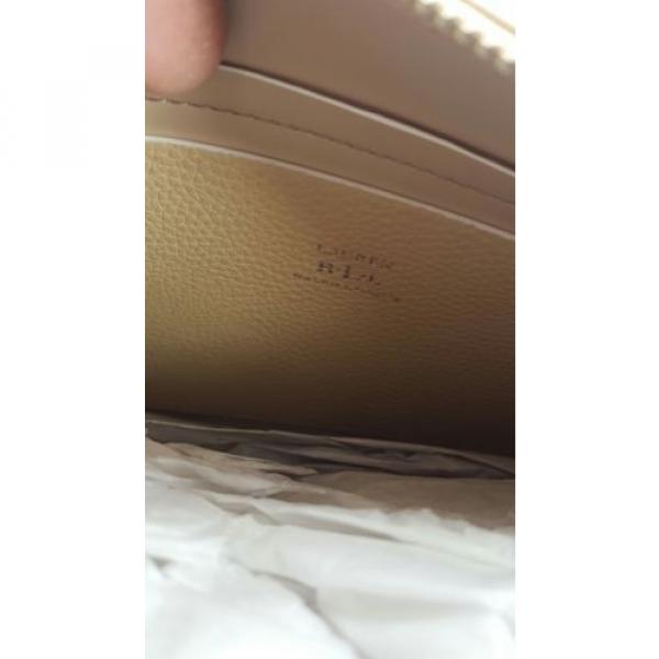 NWT $118 Lauren Ralph Lauren Womens Straw Tan Paley Leigh Crossbody Purse Bag #5 image