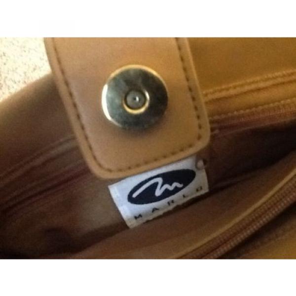 New With Tags Marlo Orange Woven Straw Handbag Shoulder bag w/ Detachable Strap #4 image