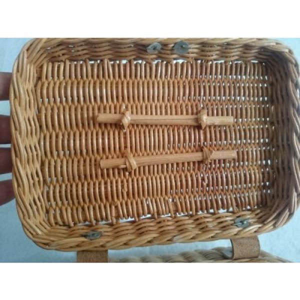 old small basket bag FromJapan Straw Tote kawaii #4 image