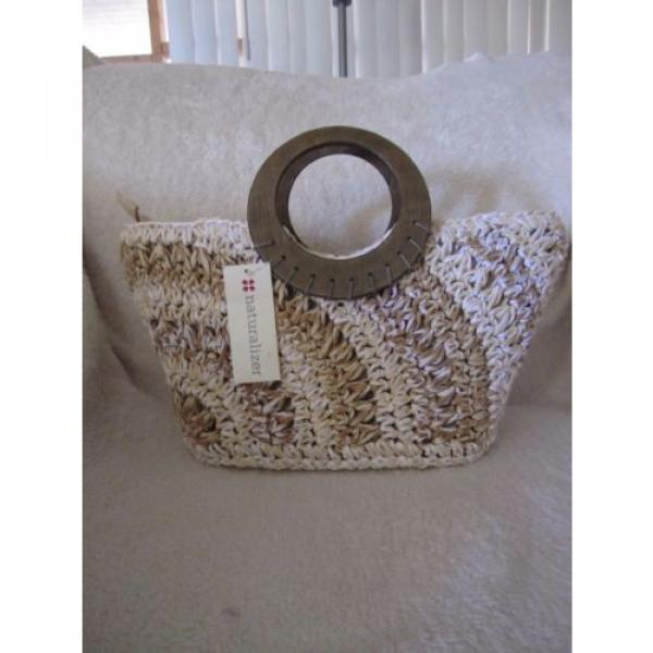 Naturalizer Sunny Natural Straw Tote Bag Handbag #1 image