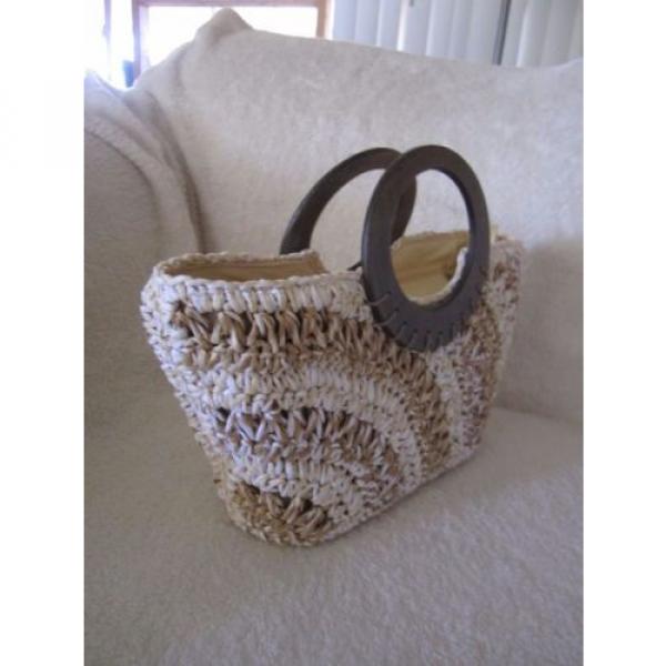 Naturalizer Sunny Natural Straw Tote Bag Handbag #2 image