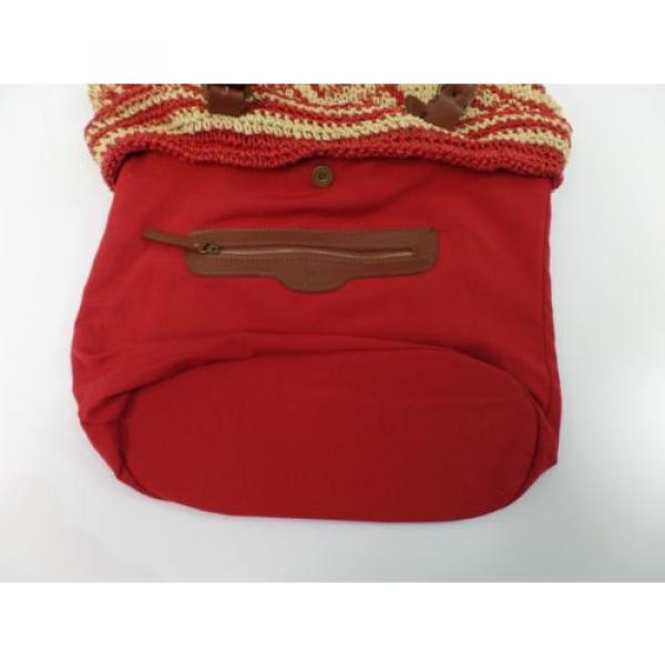 Lucky Brand Straw Tote Shoulder Bag Handbag Large Hippie Boho Very Nice #5 image