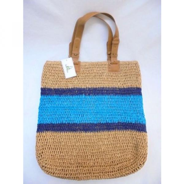 Straw Studios Crochet STRAW LARGE TOTE BAG NEW WITH TAGS #1 image