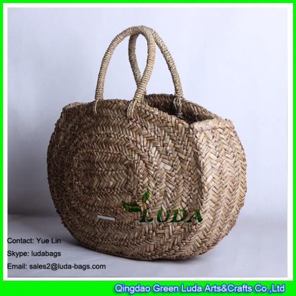LDSC-004 woven tote bag high quality natural women seagrass straw bags #1 image