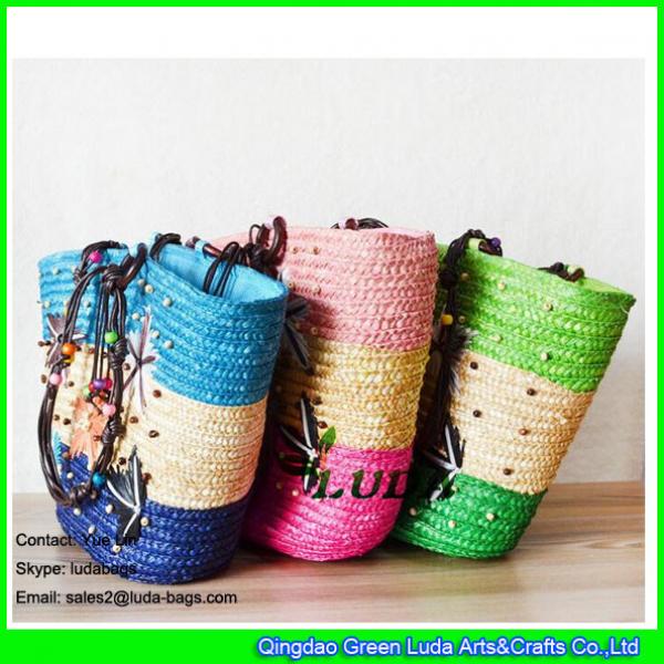 LDMC-073 hot sale summer beach straw bags for yong girls #2 image