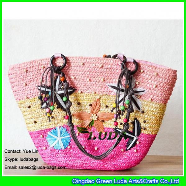 LDMC-073 hot sale summer beach straw bags for yong girls #3 image
