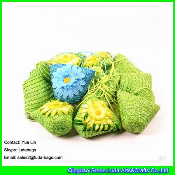 LDMC-016 wholesale sunflower wheat straw purse shoulder handbags #1 image