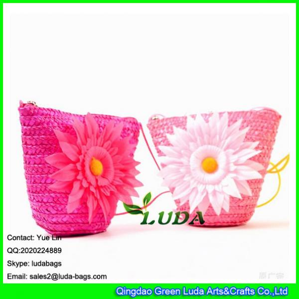 LDMC-016 wholesale sunflower wheat straw purse shoulder handbags #2 image