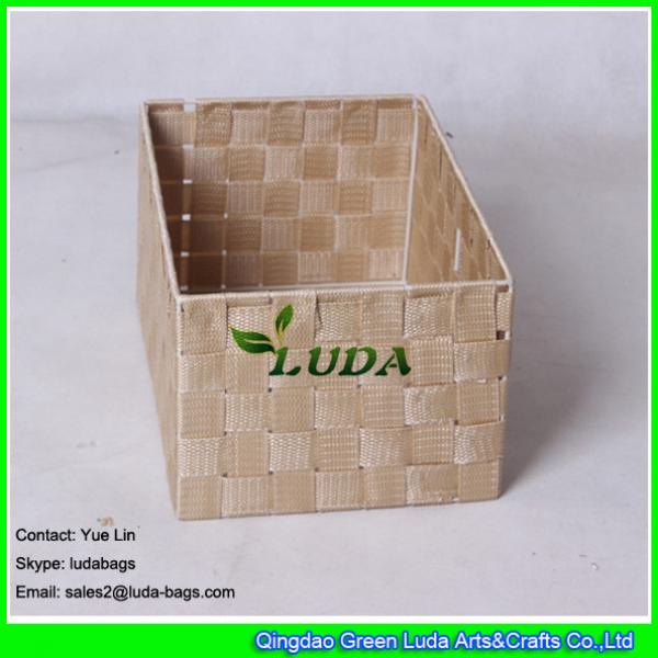 LDKZ-004 Theree woven basket general purpose organizer knit drawer box #4 image