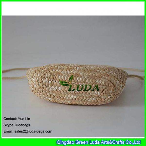 LDMC-120 natural straw pouch sling shoulder handbags girls' straw coin purse #2 image
