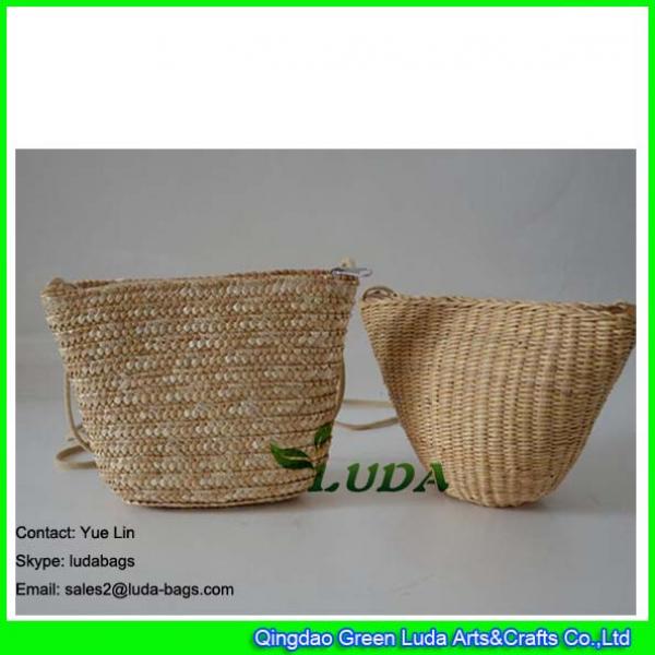 LDMC-120 natural straw pouch sling shoulder handbags girls' straw coin purse #3 image