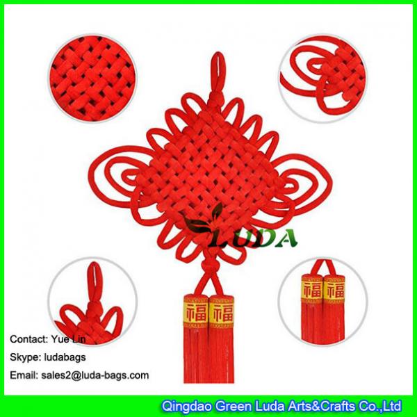 LDSP-010 traditional red lucky oriental pendant 2018 chinese new year decorative tassel  knots chinese ornaments #2 image