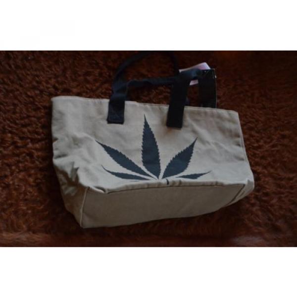 Tally Weijl Marijuana Leaf Tote Shopper Canvas People Festival Beach bag zara #2 image
