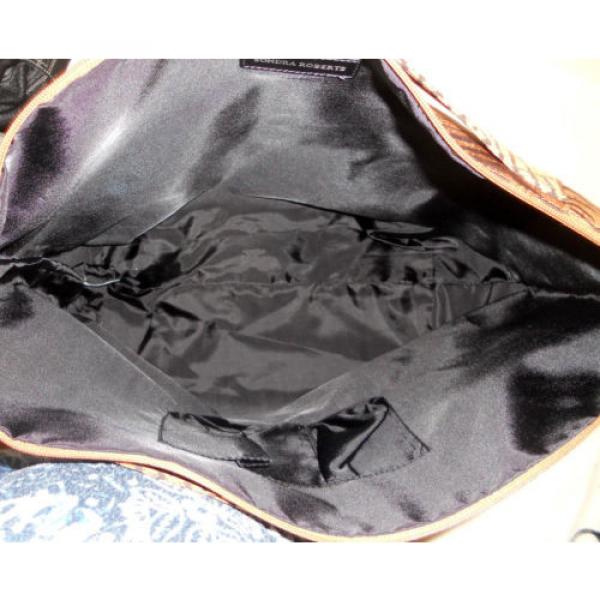 Sondra Roberts Tiger Print Beach Carry-all Large Purse Travel Bag w/ Dustbag #4 image