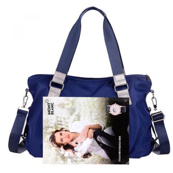 Waterproof Nylon Women Messenger Shoulder Bags Beach Handbags 16.5x5.1x11.8 In #5 image