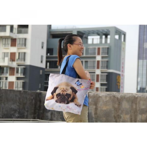 Ladies Large Tote Shoulder Shopping School Bag Handbag Beach Bag w/zipper pocket #5 image