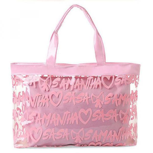 Women Transparent Clear Tote Jelly Candy Handbag Summer Beach Bag for Lady #2 image