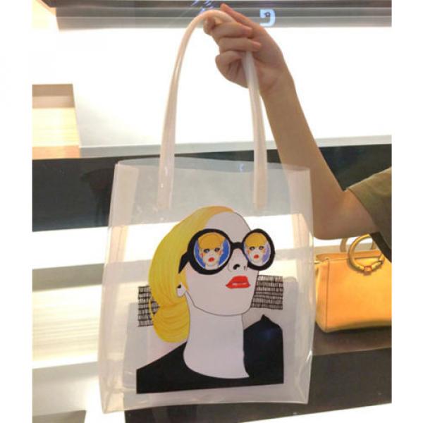 Women Transparent Shoulder Bag Clear Handbag Tote Shopper Bag Jelly Beach Purse #1 image