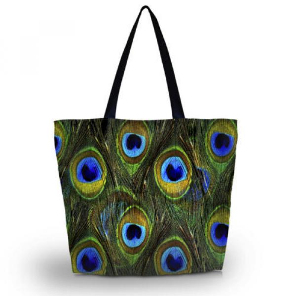 Peacock Soft Women&#039;s Shopping Bag Foldable Tote Shoulder Bag Beach Handbag #1 image