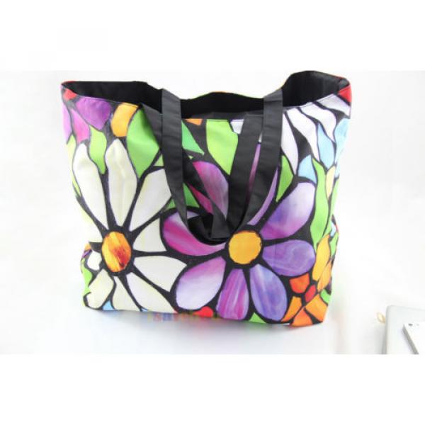 Flowers Soft Foldable Tote Women&#039;s Shopping Bag Shoulder Bag Handbag Beach Case #3 image
