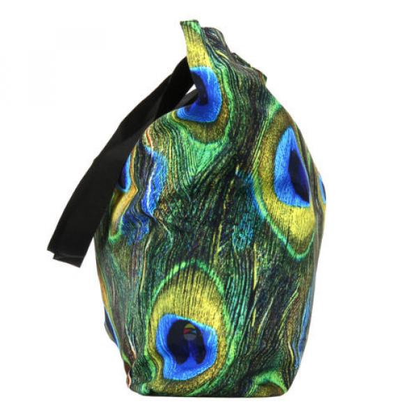 Peacock Soft Women&#039;s Shopping Bag Foldable Tote Shoulder Bag Beach Handbag #5 image