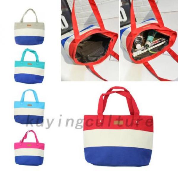 Portable Ladies Canvas Beach Shoulder Women Messenger Tote Bags Female Handbags #1 image