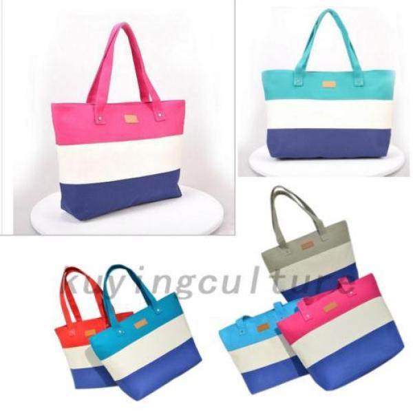 Portable Ladies Canvas Beach Shoulder Women Messenger Tote Bags Female Handbags #3 image