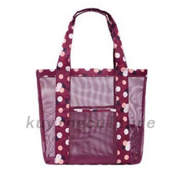 2 Colors Women Travel Shopping Mesh Beach Storage Shoulder Bag Handbag Hot #2 image
