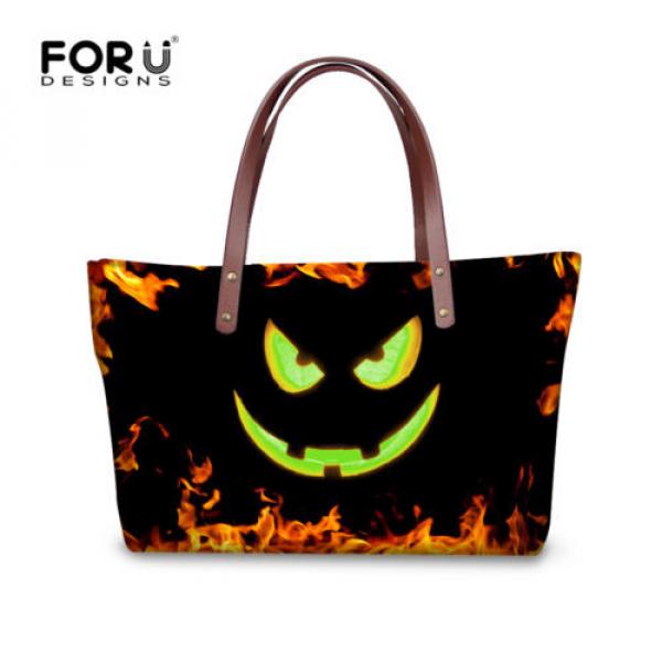 Halloween Women Fashion Tote Handbag Purse Shoulder Messenger Beach Bag Satchel #3 image