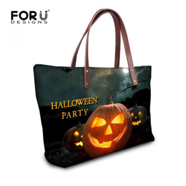 Halloween Women Fashion Tote Handbag Purse Shoulder Messenger Beach Bag Satchel #4 image