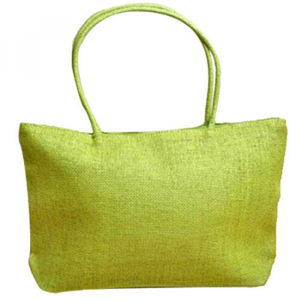 Women Straw Summer Beach Woven Shoulder Tote Shopping Beach Bag Handbag Purse #2 image