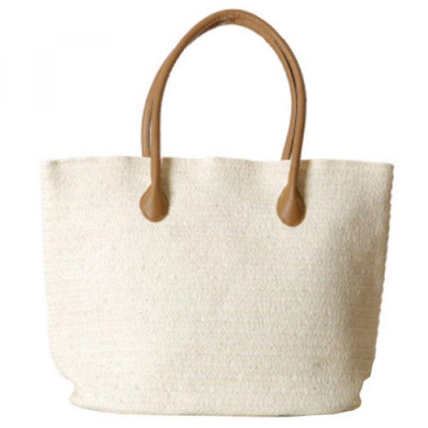 Women&#039;s Lady&#039;s Classic Paper Straw Summer Beach Sea Shoulder Bag Handbag Tote #2 image