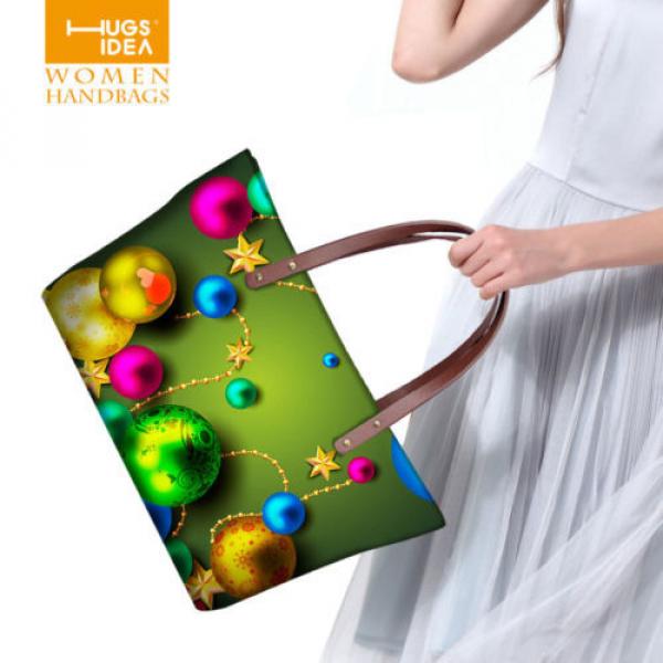 Christmas Girl&#039;s Shopping Shoulder Bags Women Handbag Beach Bag Tote HandBags #4 image