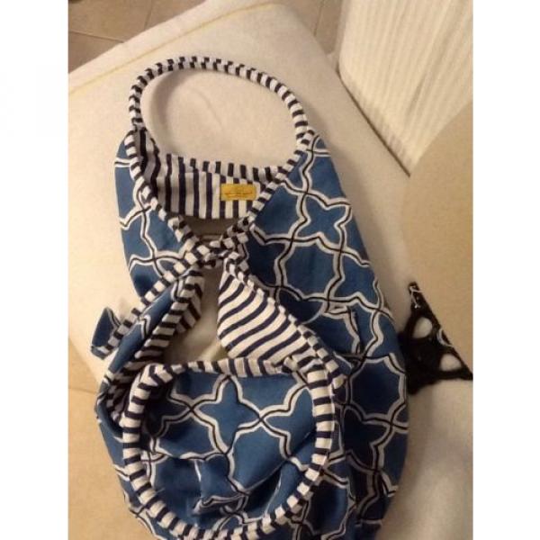 Roberta Roller Rabbit Bondi Bag Blue Argan From West Palm Beach W/Gift Bag #3 image