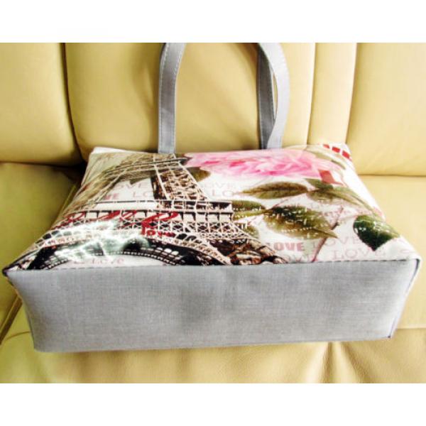 Lovely Girl Print Canvas zipper Closure Shopper Tote hobo beach Bag colorful 510 #3 image