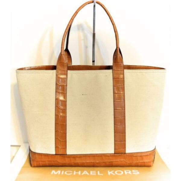 Michael Kors Large Travel Beach Resort Shopping Shoulder Tote Bag Purse  NWT #4 image