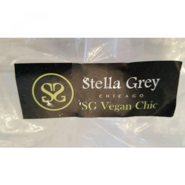 Stella Grey Addison White Ostrich Vegan LG Purse/Tote/Carry-On/Beach Bag NWT $72 #5 image