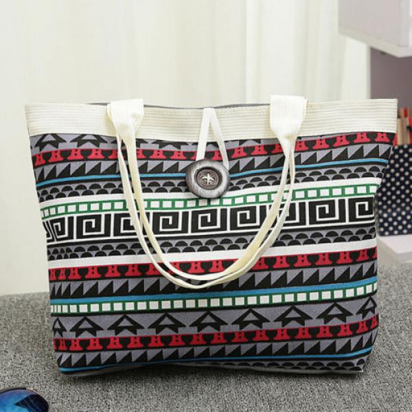 Women Canvas Girl Shopping Shoulder   Handbag Beach Bag Tote HandBags LM25 #5 image
