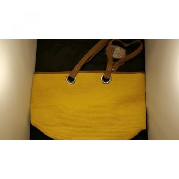 YELLOW BEACH BAG ACCESSORY WITH TAGS -SPRING BREAK/ SUMMER VACATION #3 image