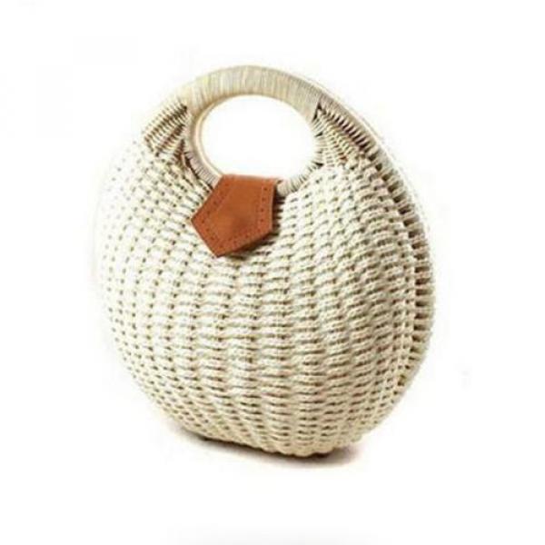 Women&#039;s Straw Handbag Rattan Bag Tote Handbag Summer Beach Bags Small Brand Bag #3 image