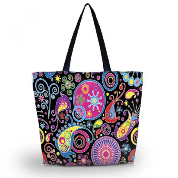 Colorful Women Ladies Shoulder Shopping Tote Beach Satchel School Handbag Bag #1 image