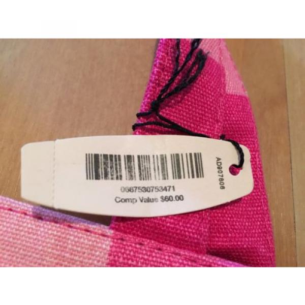 NEW  Victorias Secret large tote bag - shopper beach bag pink stripe #5 image