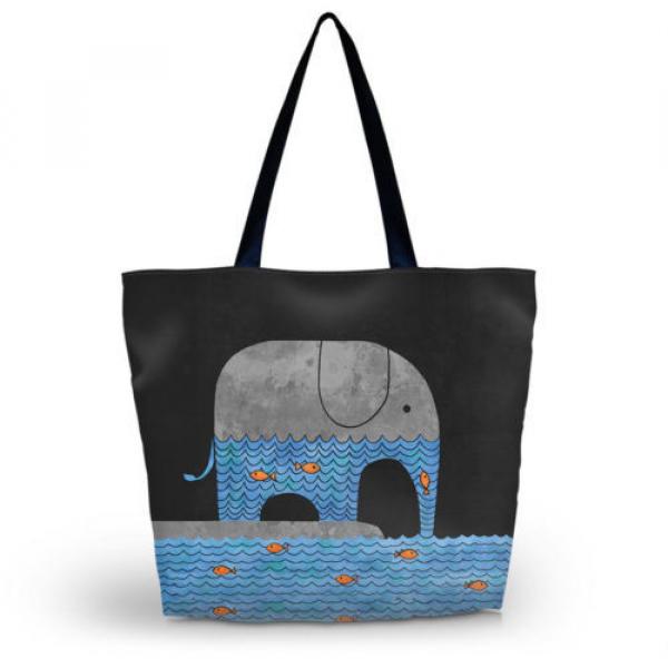 Elephant Women Shopper Handbag Shopping Summer Beach Shoulder Bag Tote Eco Bags #1 image