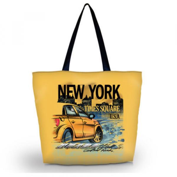 York Women Beach Tote Shoulder Bag Purse Handbag Travel School Folding Bag C0 #1 image