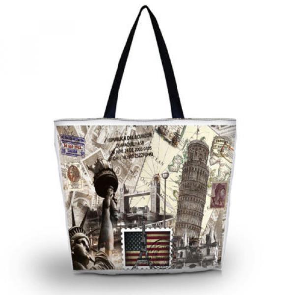 Women&#039;s Shopping Bag Soft Foldable Tote Shoulder Carry Bag Beach Stachel Handbag #1 image