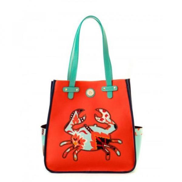 Beautiful Spartina 449 Waving Girl Crab Beach Bag- NWT #1 image