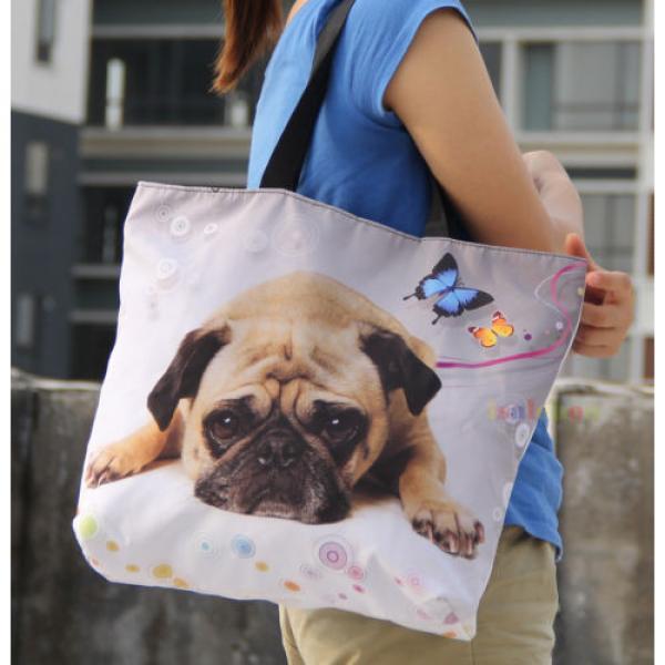 Dogs Women Shopping Bag Shoulder Tote Handbag Folding Reusable Eco Bag Beach bag #5 image