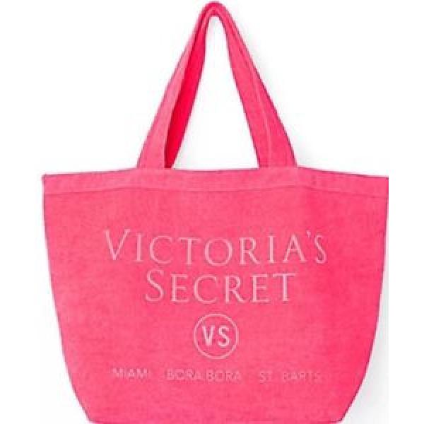 Victoria Secret Terry Hot Pink Beach Bag #1 image